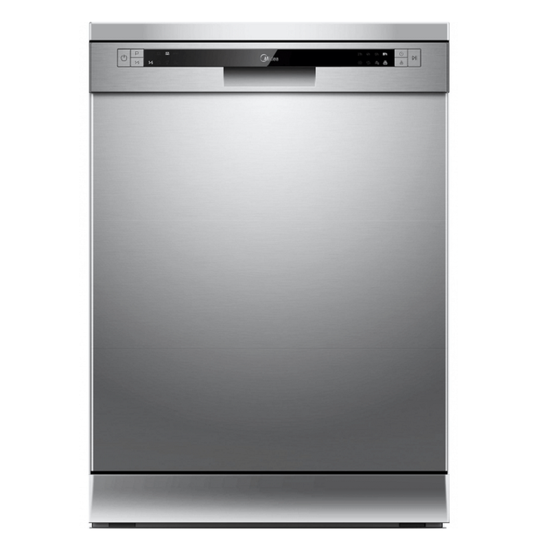 MIDEA Dishwasher Double Dishwasher, 12 Place Settings, 7 Program, Steel  - WQP125201CS 