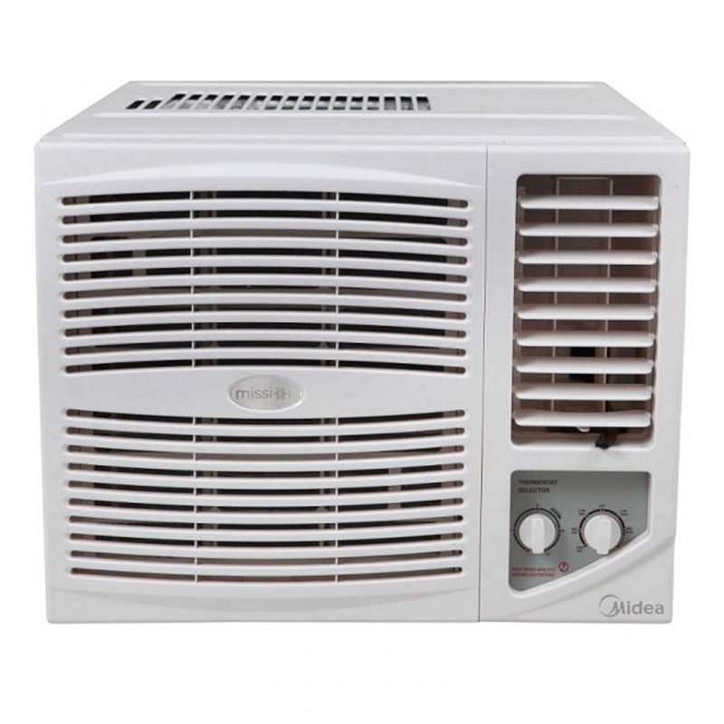 Midea mission window air conditioner 17700 BTU Rotary, HOT& COLD , White - WM18EF4 - Installation is free inside Riyadh only