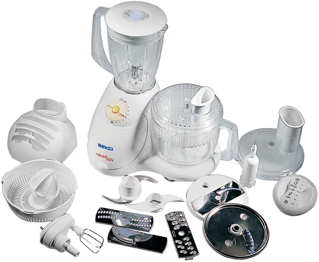 Beko Kitchen Multi Food Processor 700 W, 10 speeds - BKK2154, White - Gift product with selected items and not for sale