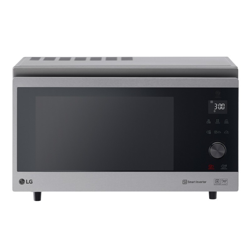 LG Microwave 39 Liter 850-1150 Watt, Healthy Cooking, Even Heating , Steel - MJ-3965ACS