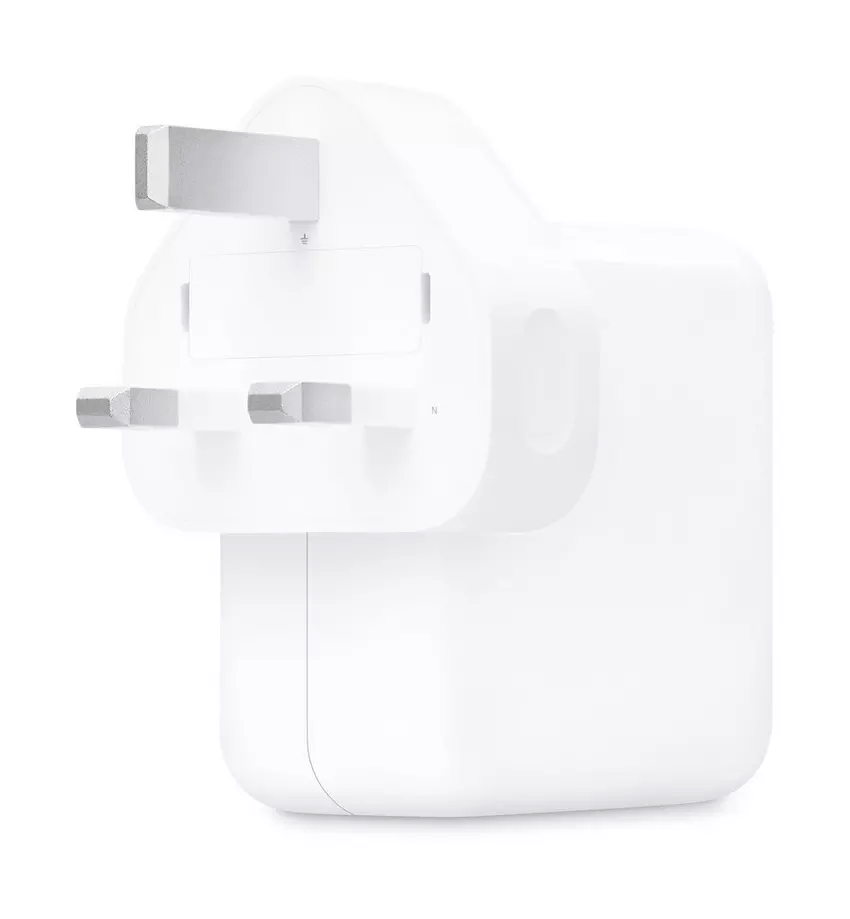 APPLE 35W Dual USB-C Port Compact Power Adapter, White, MNWP3ZE/A