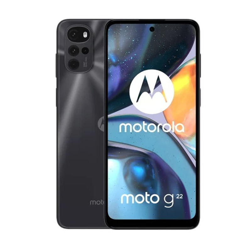 Motorola Moto G22 Dual Sim, 128 GB, 4GB RAM, 4G LTE - Cosmic Black
