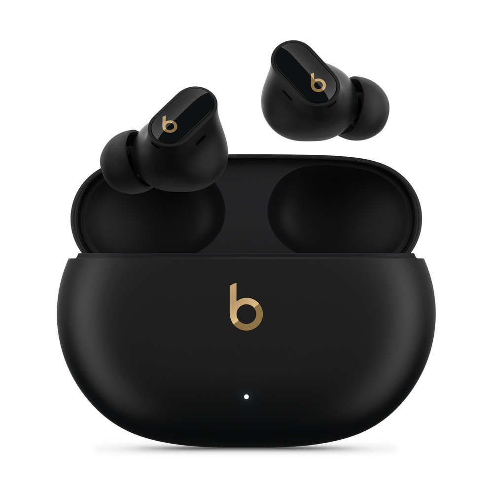 Apple Beats ,Studio Buds PlusTrue Wireless Noise Cancelling Earbuds,Black & Gold, MQLH3AE/A