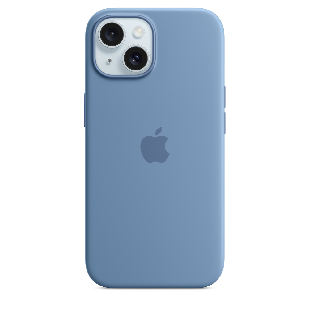 Apple iPhone 15 Silicone Case with MagSafe , Winter Blue,MT0Y3ZM/A