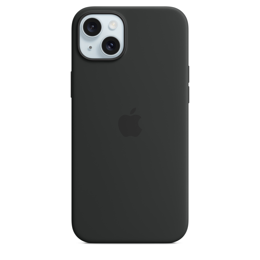 Apple iPhone 15 Plus Silicone Case with MagSafe , Black,MT103ZM/A