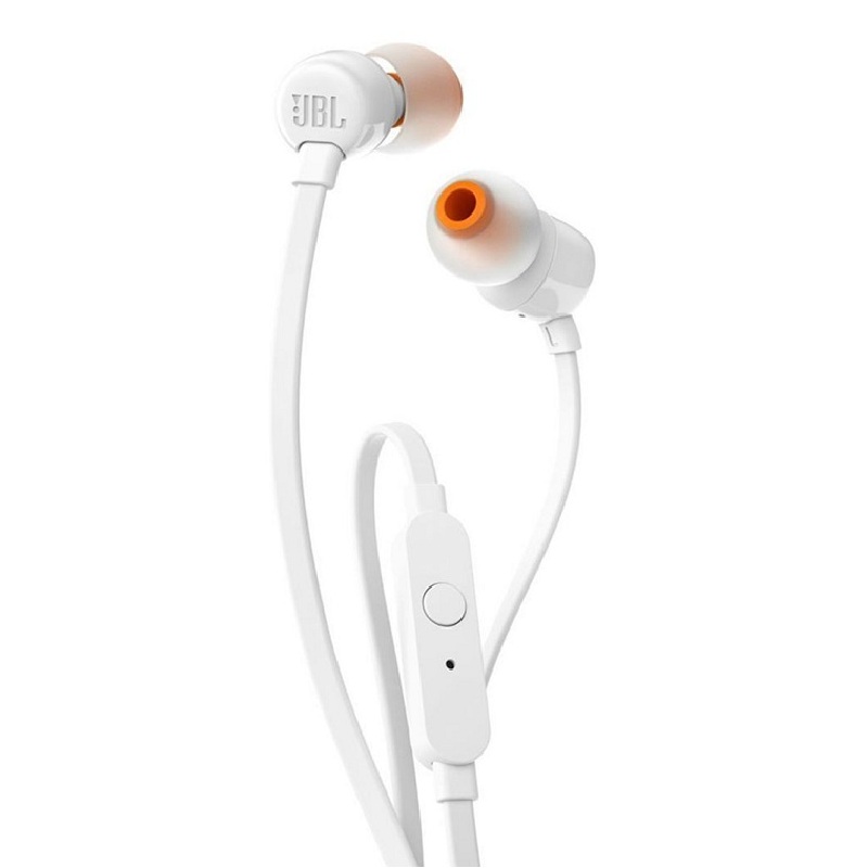 JBL In-ear Headphones, White - T110