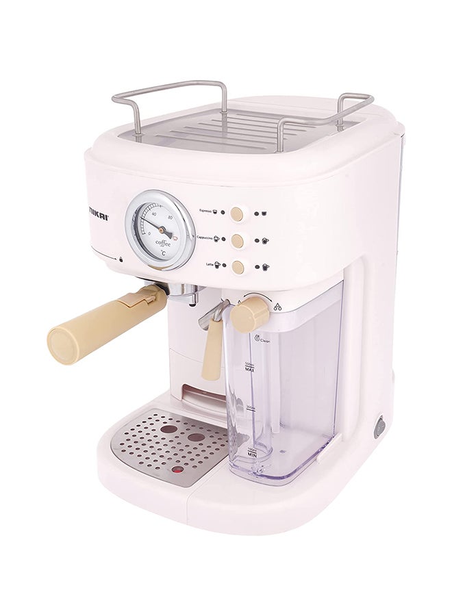 Nikai Cappuccino-Espresso Machine 1230-1470W, 15Bar, 1.5L, Silver-Black - NCM400P