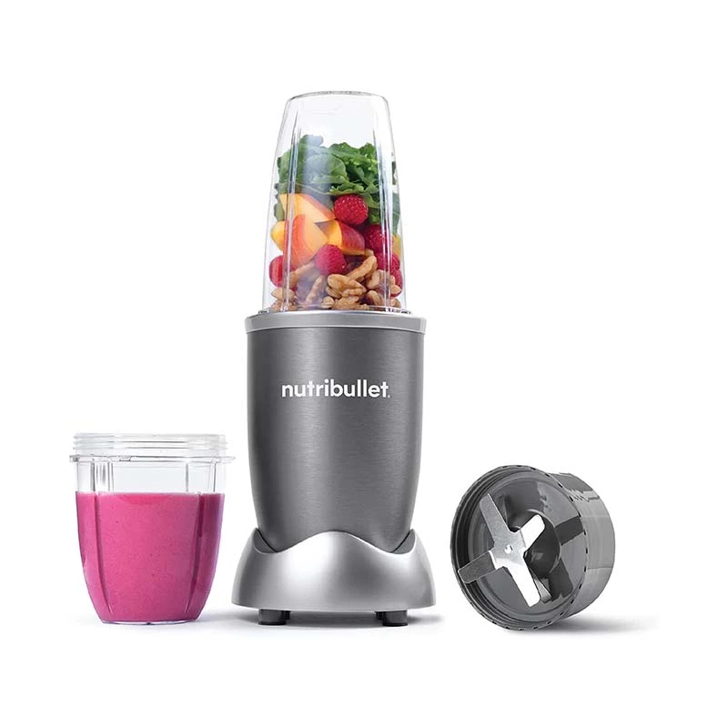 NutriBullet fruit blender, 600 watts, with 6 pieces, grey, NBR-0612
