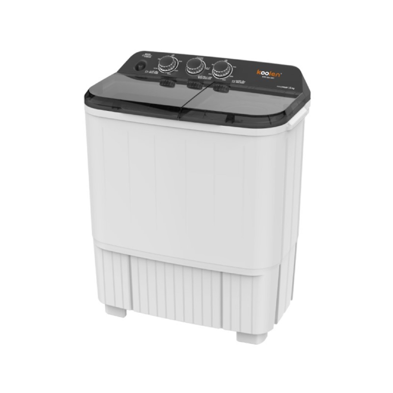 KOOLEN Twin Tub Washing Machine 5kg, White - 809101001
