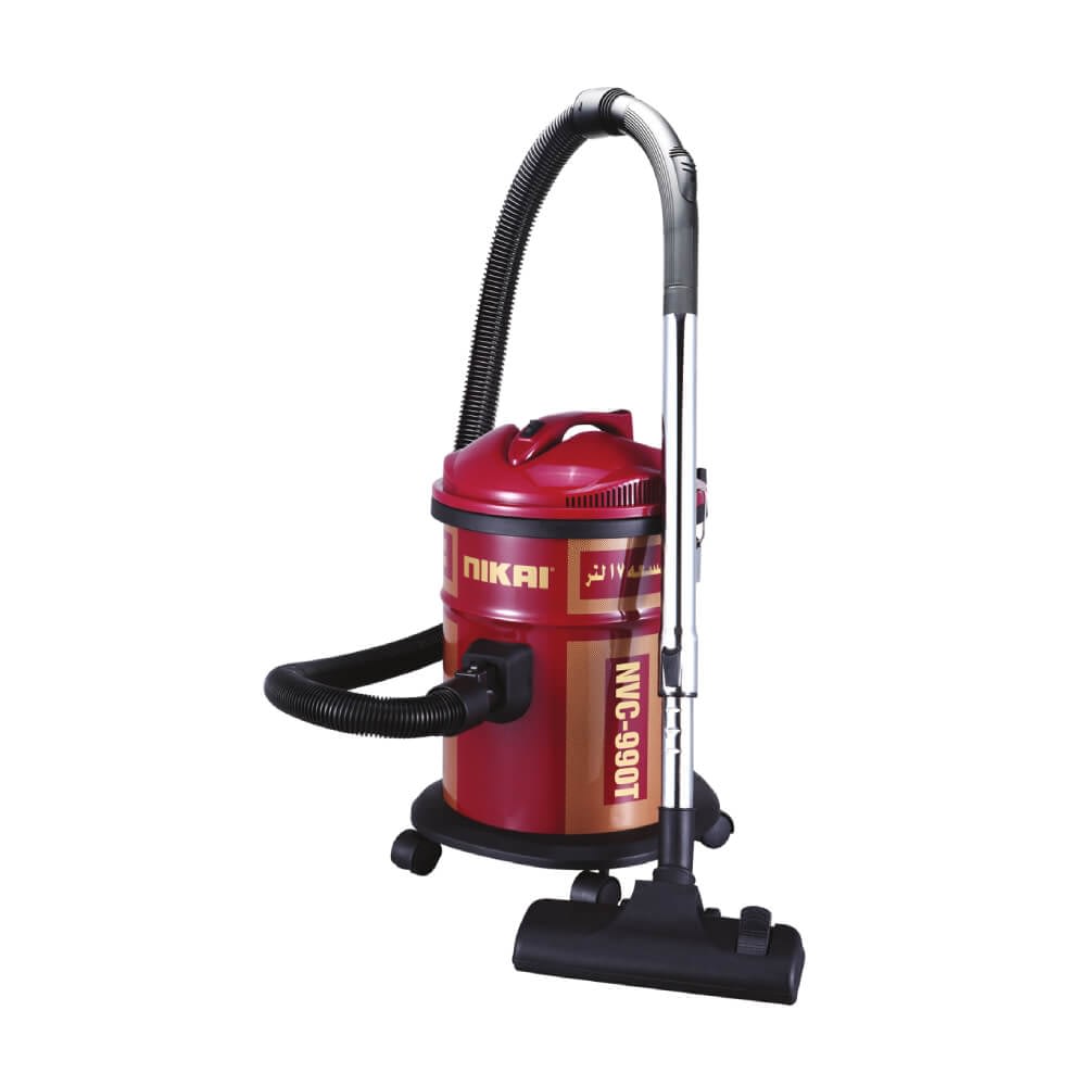 Nikai Drum Vacuum Cleaner 17 L, 1800W, Carry Handle, Red - NVC990T