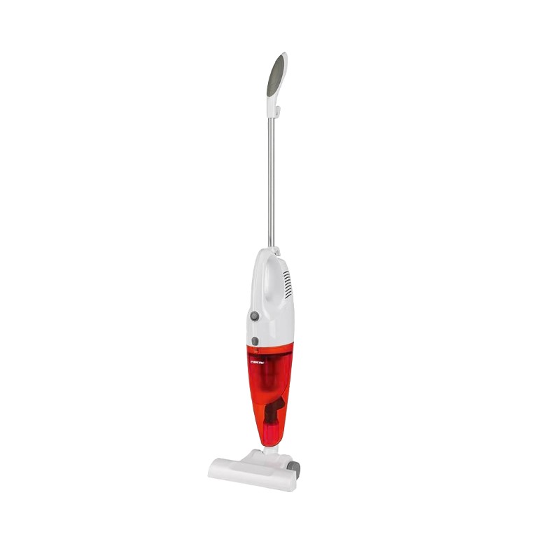 نيكاي مكنسة عصا يدوية 600 واط,  كيس غبار وسلك كهربائي قابل للغسل, ابيض-احمر - NVC320H1