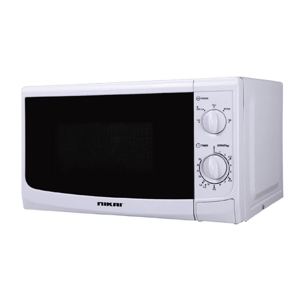 Nikai Microwave Oven 20L, 700W, Manual control, 5Power levels, White - NMO515N8N