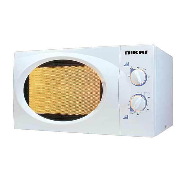 Nikai Microwave Oven 23L, 800W, Manual control, White - NMO2309MW