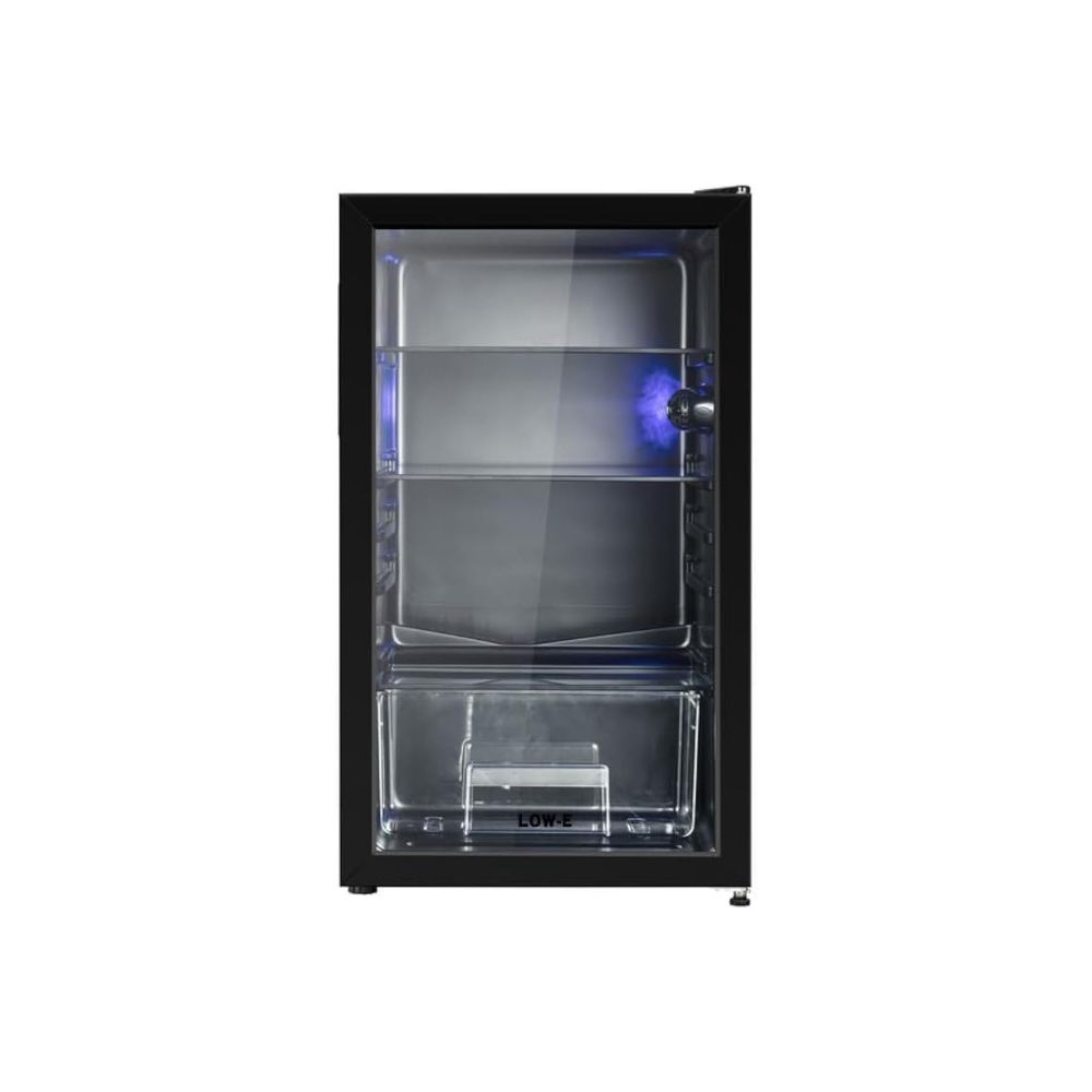 Nikai Display Refrigerator, Single Door, 91 L, Defrost Cooling System, Black, Nsf100K