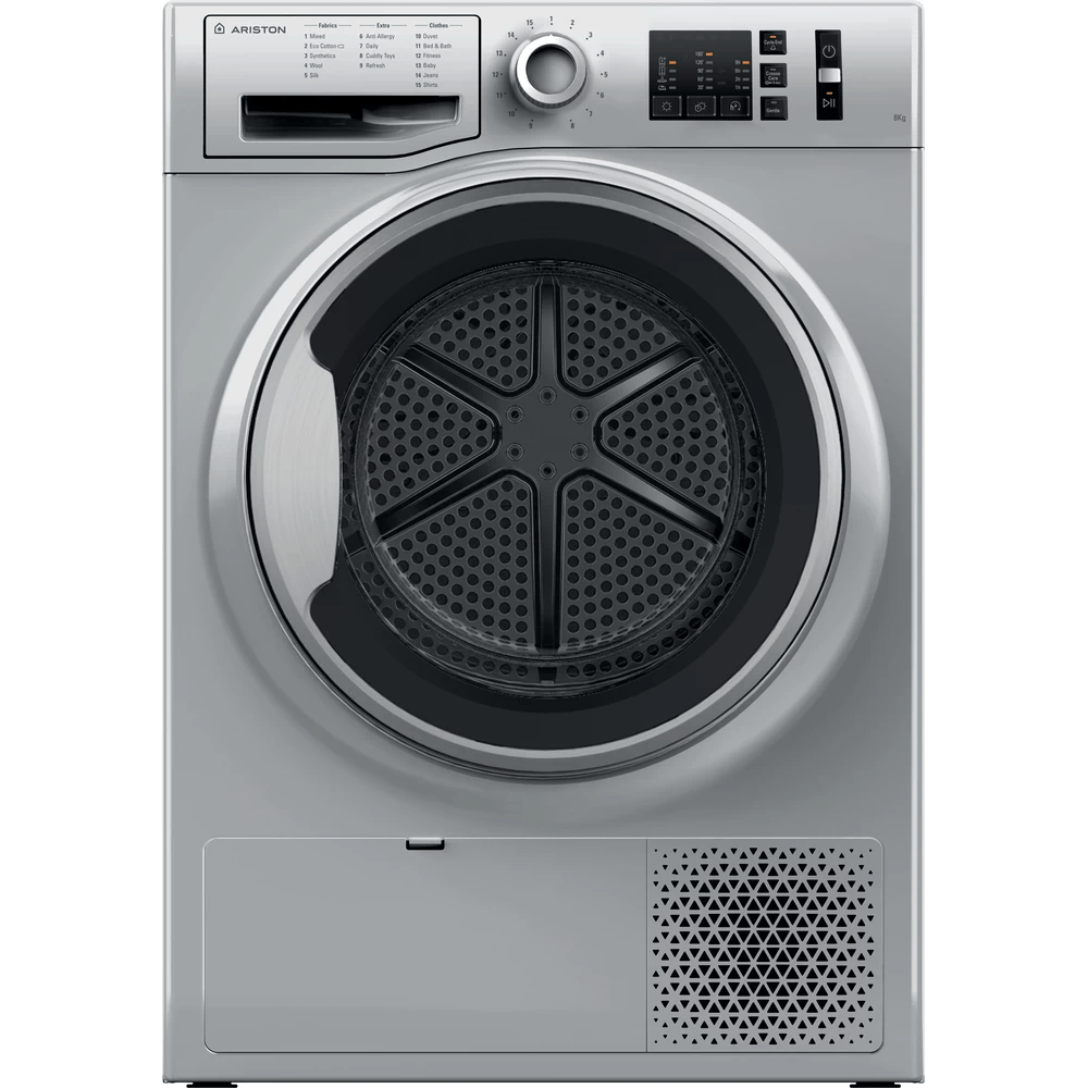 Ariston condenser Tumble Dryer, Silver, NTSCM108BS60HZ