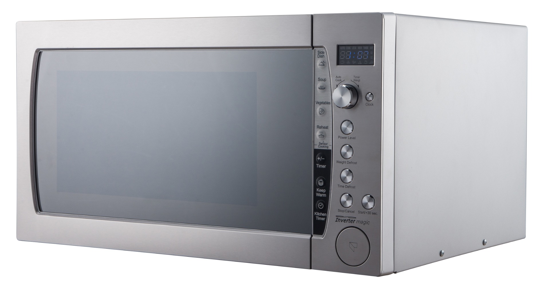 Galanz Microwave, 60 L, 1200 W, inverter, digital control, silver, P120D60EPV-DP