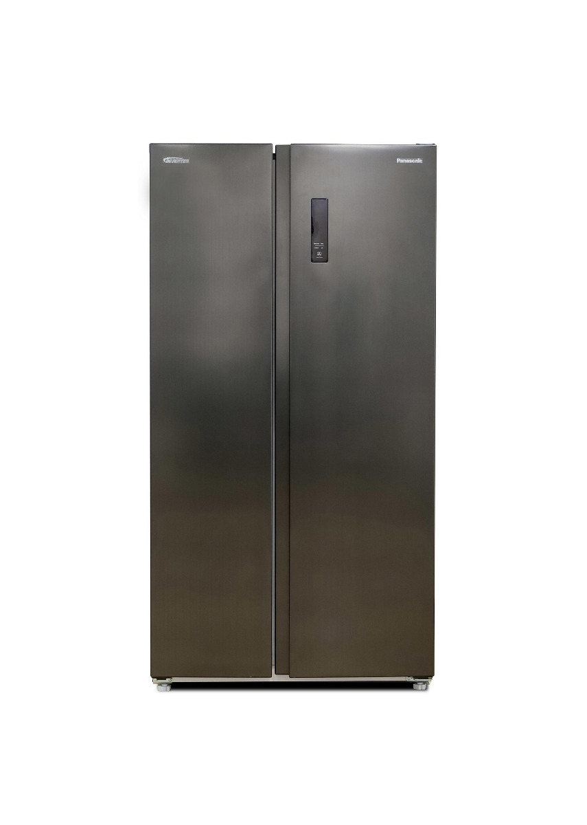 Panasonic Side by Side Refrigerator, 20 Cu.ft/562Ltrs, INVERTER, Dark Grey, NR-BS734MSSA