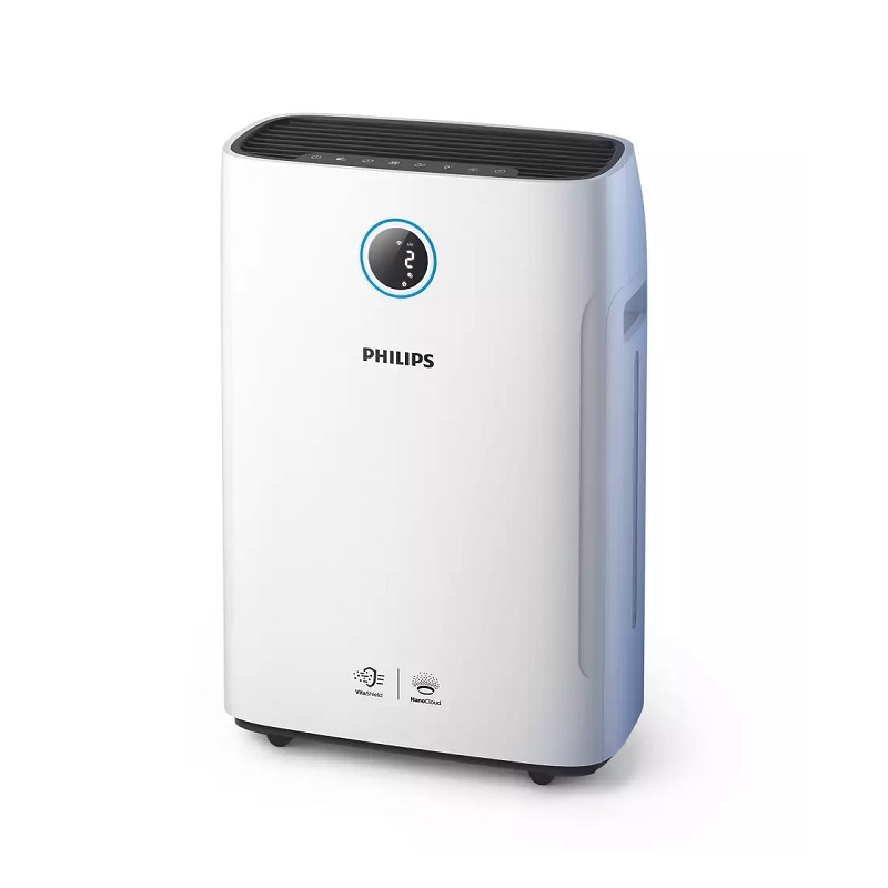 PHILIPS Air Purifier 2 in 1 Humidifier and Air Purifier, Up to 60m2645ft2, Auto Mode, Sleep Mode and App - AC272990
