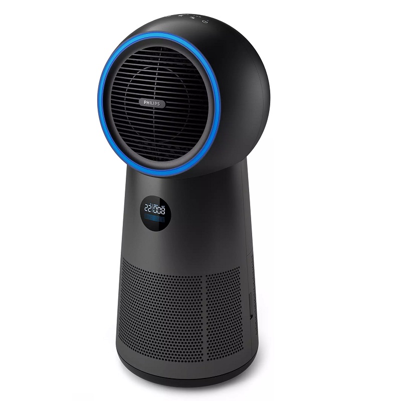 PHILIPS Air Purifier 3-in-1, Air Purifier, Fan and Heater, Clean Rooms up to 42 m², CADR 165 m³/h, HEPA Filter and Activated Carbon Filter - AMF220/95