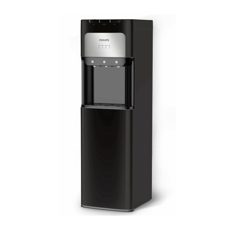 Philips  Water Dispenser Stand 3 Spigots, Micro P-Clean filtration and UV LED, Bottom Load, Black - ADD4972BKS