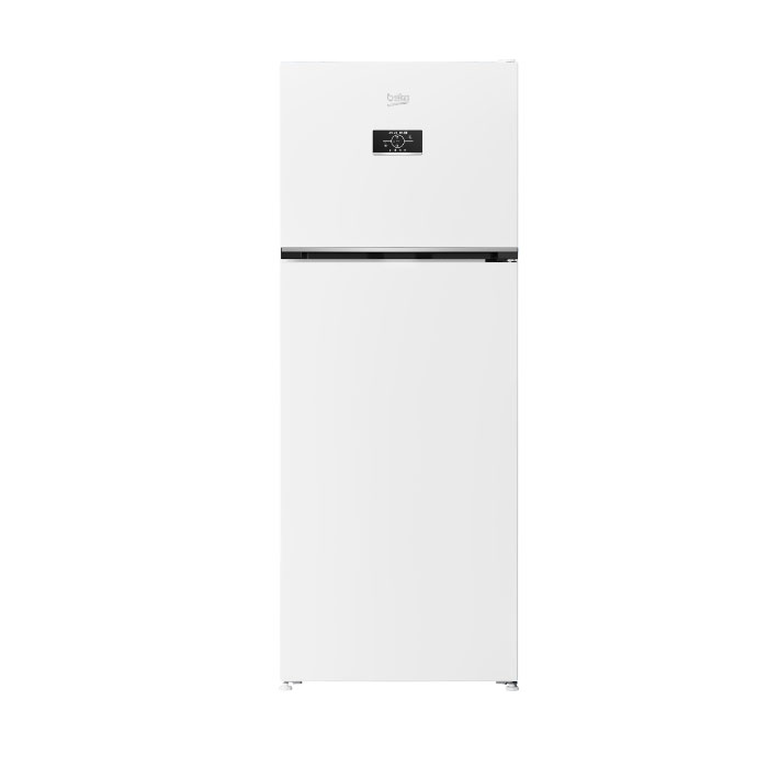BEKO Two Doors Refrigerator 16.8 Cu.ft / 477 Ltr , White , Tureky - RDNE17W