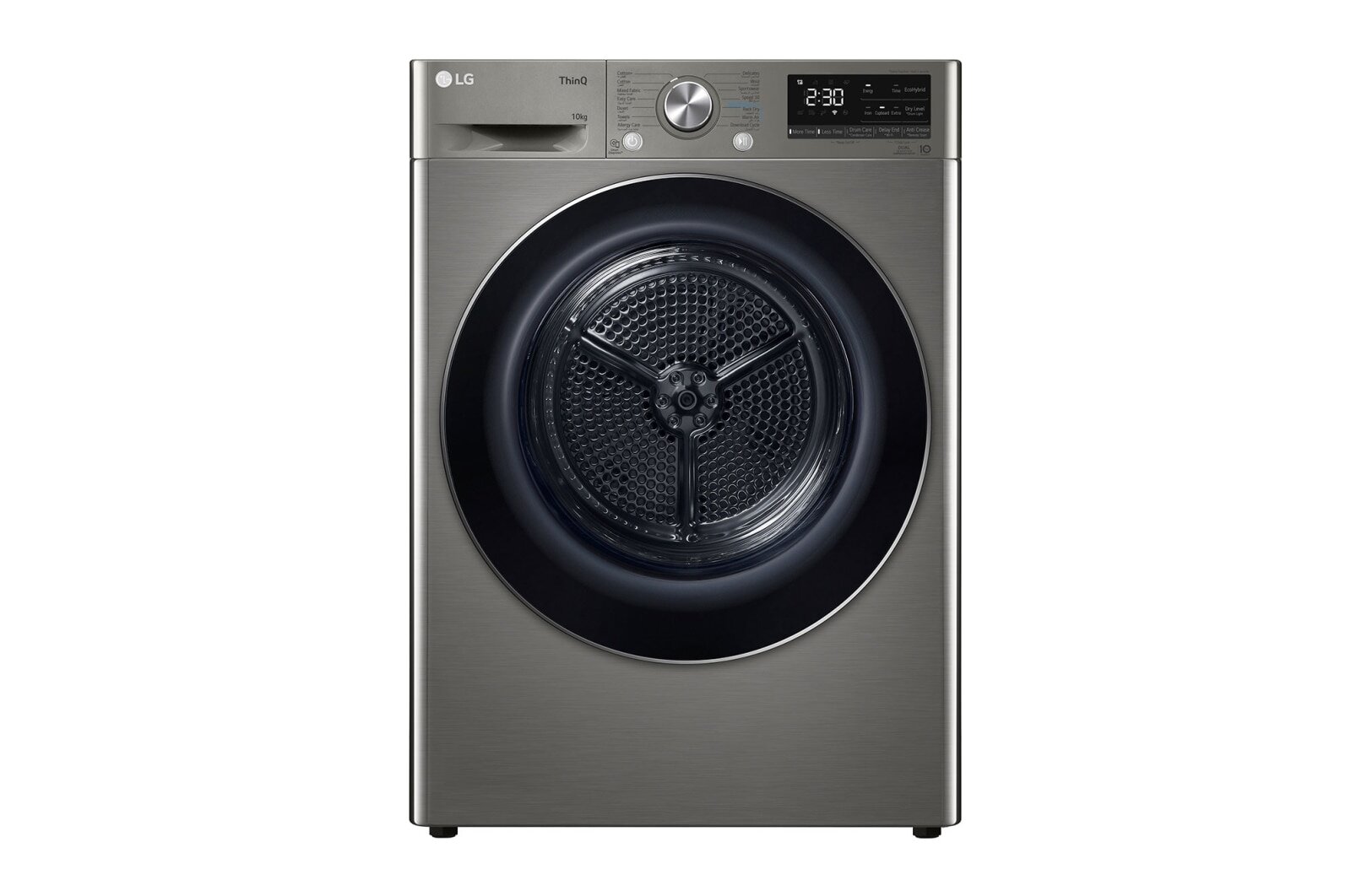 LG DUAL Inverter Dryer, 10Kg sensor dry, Allergy care, Drum care,  ThinQ (Wi-Fi),Platinum ,RH10V9PV2W 