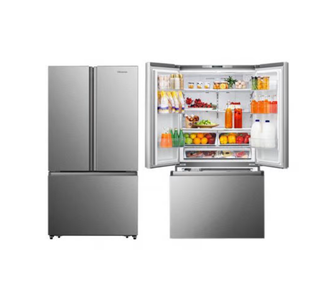 Hisense Refrigerator Side By Side, Inverter Compressor, 23.7 ft, 672L,French door, Steel - RM96W2NR