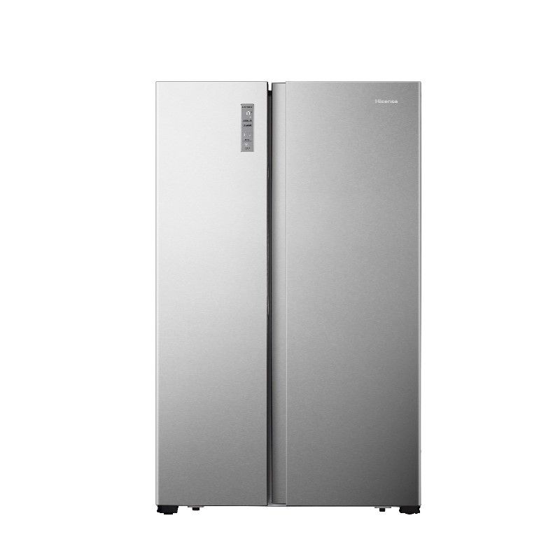 Hisense Refrigerator Side by Side Doors, Steel, 17.9 Cu.ft , 509 Ltr - RS67W2NQ
