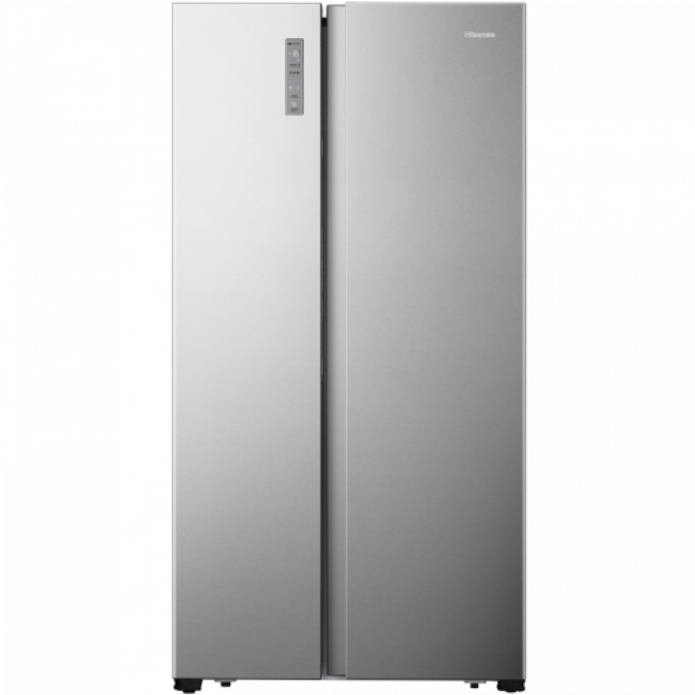 Hisense Refrigerator Side by Side Doors, Steel, 20.5 Cu.ft , 569 Ltr - RS74W2NQ