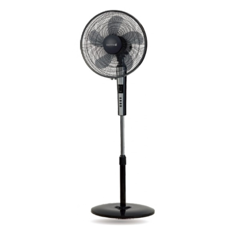 DOTS Stand Fan 16 inch, 3 speed control, 7.5 hour timer, 3 airflow types, remote control, 65W - TFS-S58