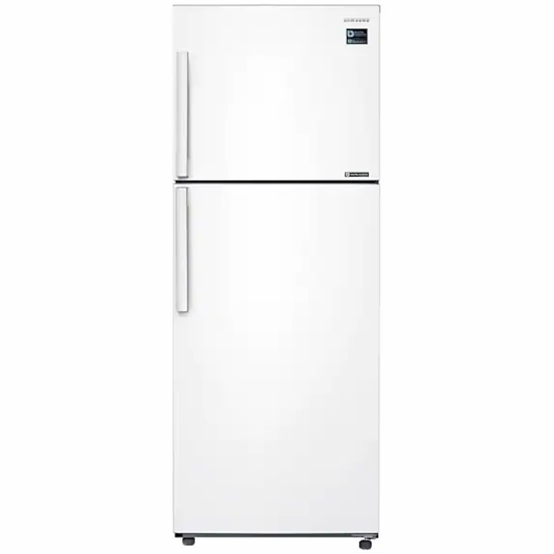 Samsung Refrigerator 2 Door, 384L, 13.5 FT, Top Freezer with Twin Cooling, White - RT38K5157WWB