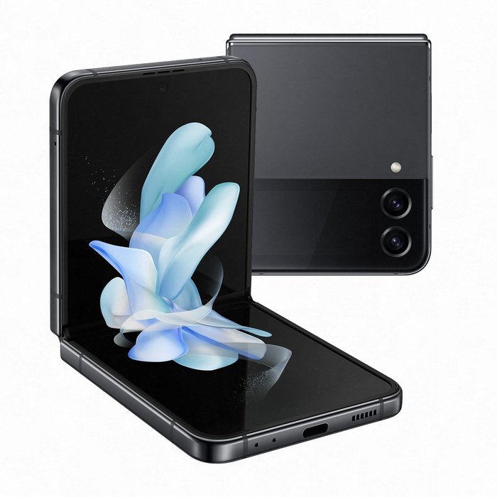 Samsung Galaxy Z Flip 4 , 6.7 inch, 256GB, 8GB RAM, 5G, Gray - SM-F721BZAEMEA