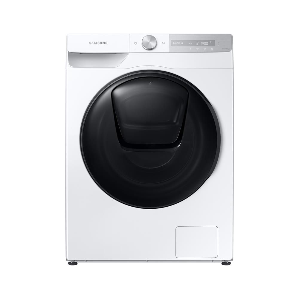 SAMSUNG Washing Machine Front Load 9 Kg, Drying 75%, 18 Programs, 1400RPM, LED Light, White - WW90T754DBHYL