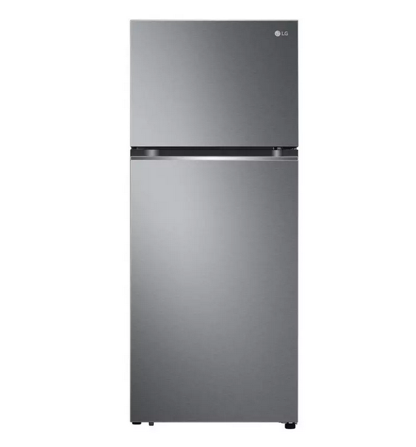 LG Two Door Refrigerator, 13.3 cu.ft, 375 Ltr, Inverter, Silver - LT14CBBDIV
