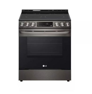 LG Electric Ceramic Oven , 76*65cm, Easy Cleaning, Air Fry Feature, WIFI, Black Steel - LSEL6333D