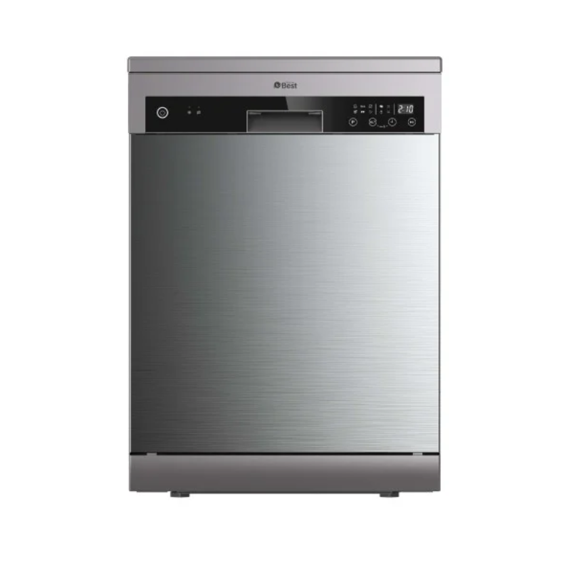 TECHNO BEST Dishwasher, 14 Place, 3 Layers, 6 Programs, Child Lock, Silver - BDW-001