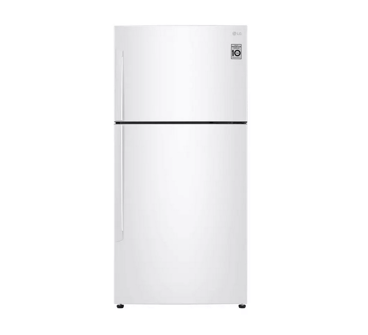 LG Two Doors Refrigerator 20.9 Cu.Ft / 592 Ltr , WIFI, LED Light, White, Korean - LT22CBBWIN