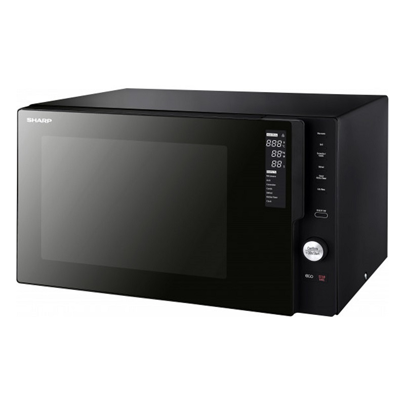 SHARP Microwave With Grill 28 Liter, Black - R-28CNS(K)