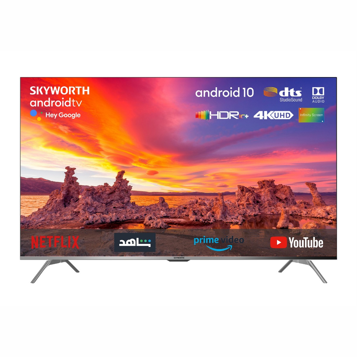 Skyworth 65inch UHD 4K, HDR 10, SMART, Android 10, LED TV- 65SUC9300