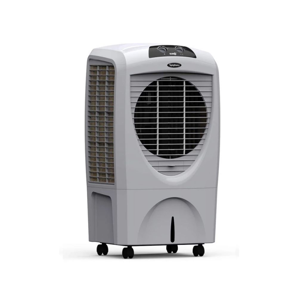 Symphony  Desert Air Cooler, Powerful +Air Fan, i-Pure Console and Low Power Consumption  70L, Grey - Sumo 70 XL 