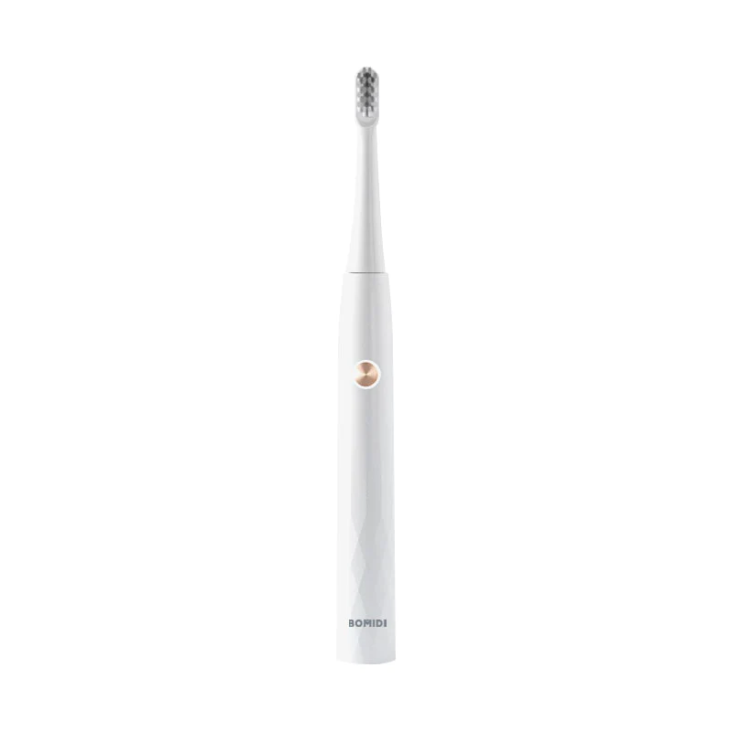 بوميدي فرشاة أسنان كهربائية سونيك، ثلاثة أوضاع تنظيف سريعة، قابل لإعادة الشحن ، IPX7 مقاوم للماء، أبيض - T501 - T501