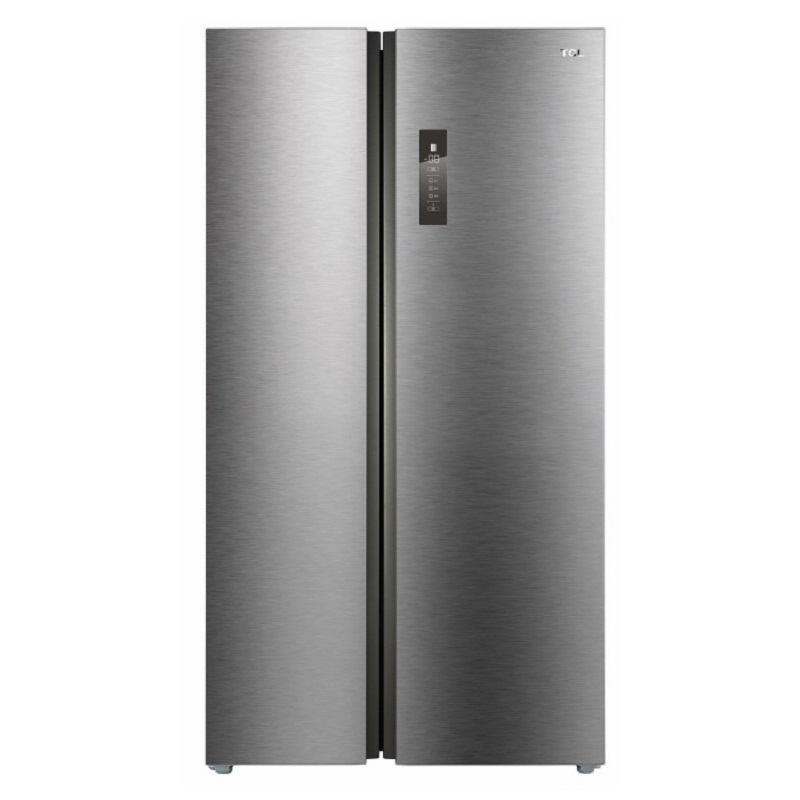 TCL Side by Side Refrigerator 17.2 Feet, 488 Liters, Silver - TRF-520WEXPU