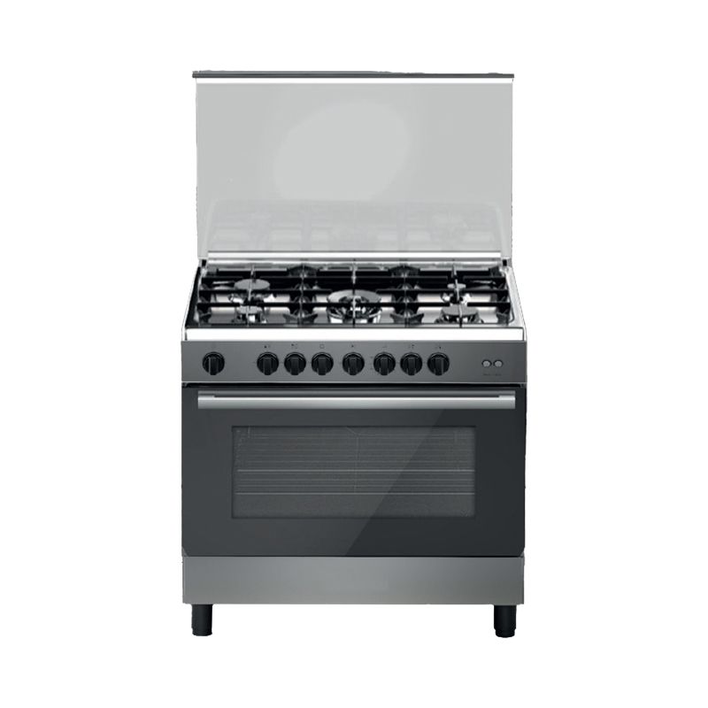 thomson Gas Oven 60 x 90 cm, 5 Gas Burners, built-in auto ignition with keys- T95BBGSB/FS