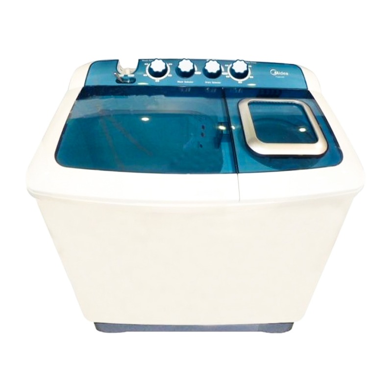 Midea Washing Machine Twin Tub, Top Load, 10 Kg, Dryer 4.6 Kg, White - TW100AD