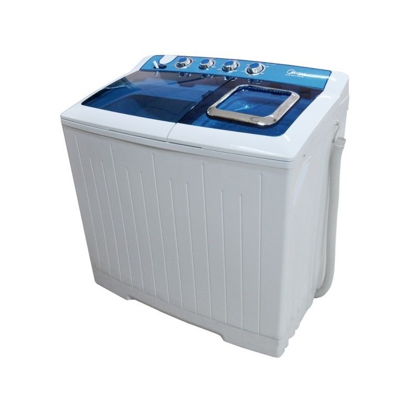 Midea Washing Machine Twin Tub, Top load, 12 Kg, Dryer 7 Kg, White - TW120AD