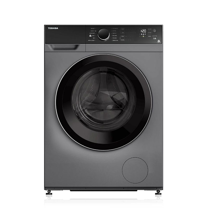 Toshiba Front-Loading Automatic Home Washing Machine, 100% Drying, 8 Kg Drying, Combo, Inverter, Digital, 12 Kg Capacity, Silver,TWD-BJ130M4BB(SK)