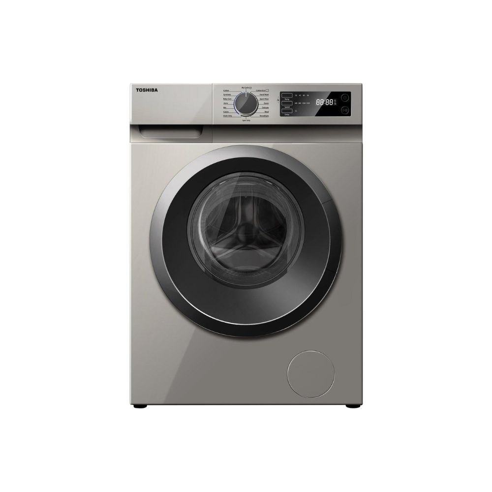 Toshiba Home Automatic Washing Machine, Front Drying, 100%, Drying 5 Kg, Combo, Inverter, Digital, 8 Kg, Silver,TWD-BK90S2(SK)
