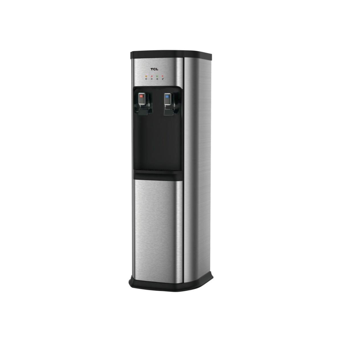 Tcl Stand Water Cooler, 2 Hot And Cold Bubbles, Bottle Holder On Top, Cooling Capacity 2.5 Liters Per Hour, Heating Up To 4 Liters, Silver,TY-LYR98