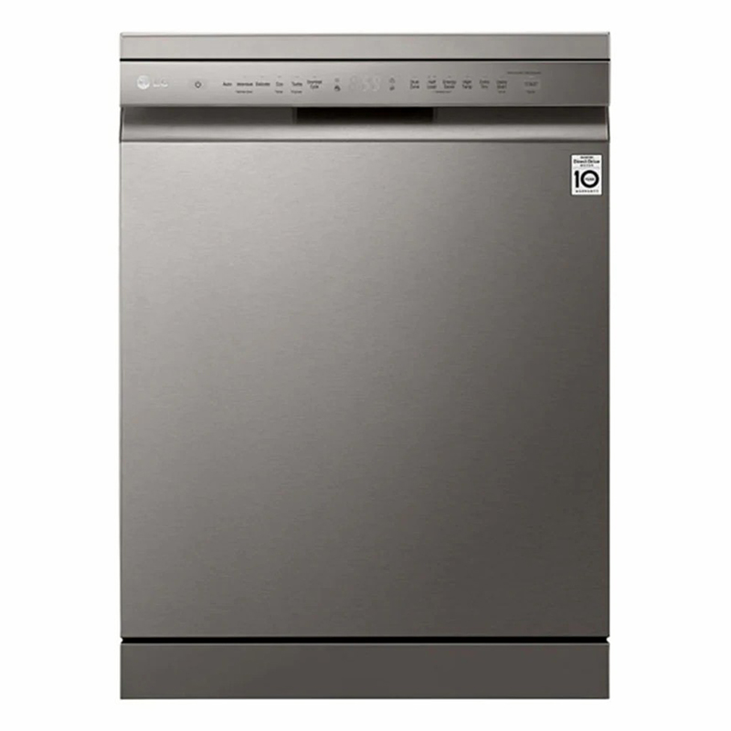 LG QuadWash™ Dishwasher, TrueSteam™, EasyRack™ Plus, Inverter Direct Drive Motor , Silver Color - DFB512FP