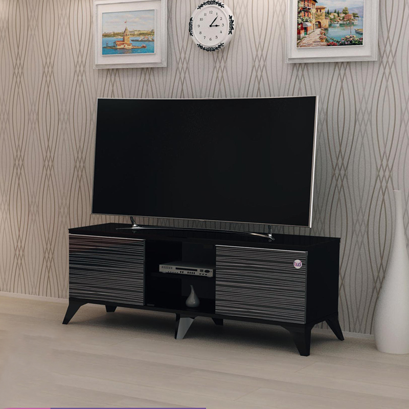 Screen table Size 130cm, Screen Size 44 Up to 55 Inch, Black - CR43-130H